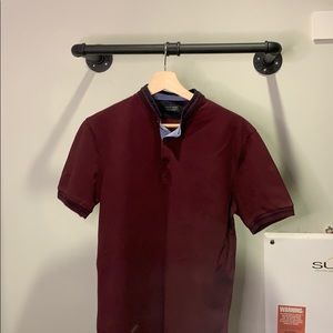 Medium Men's Mockneck ZARA Polo Shirt